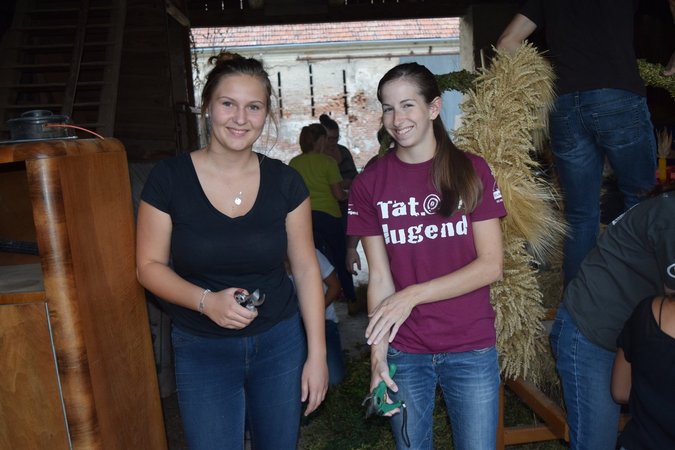 Erntedankkrone flechten